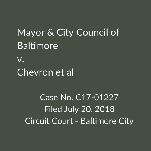 Mayor & City Council of Baltimore v. BP et al