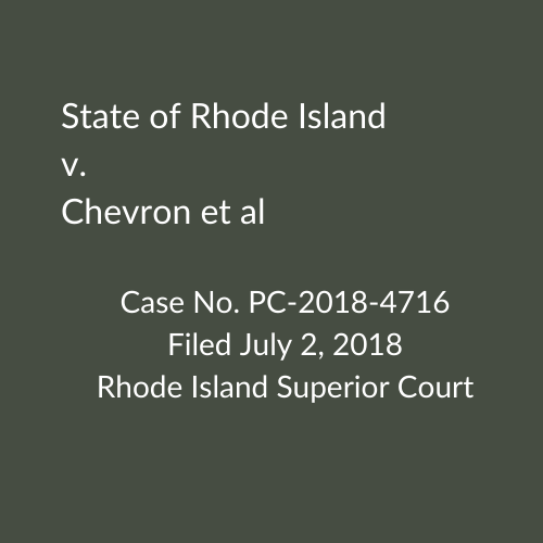 Rhode Island v. Chevron Corp. Corp.