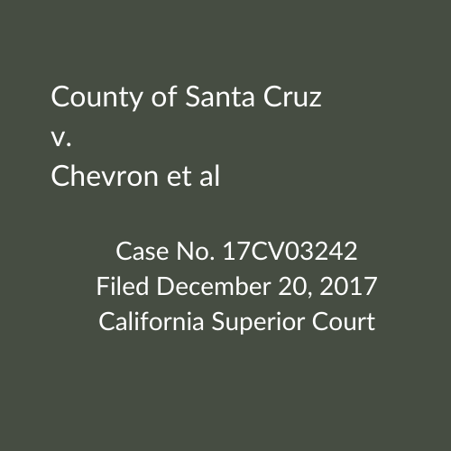 County of Santa Cruz v Chevron et al