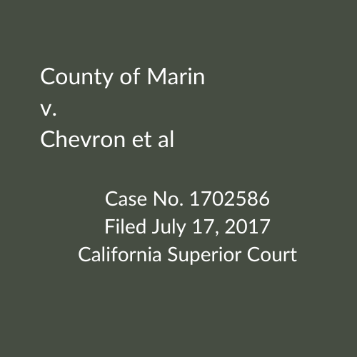 County of Marin v. Chevron et al