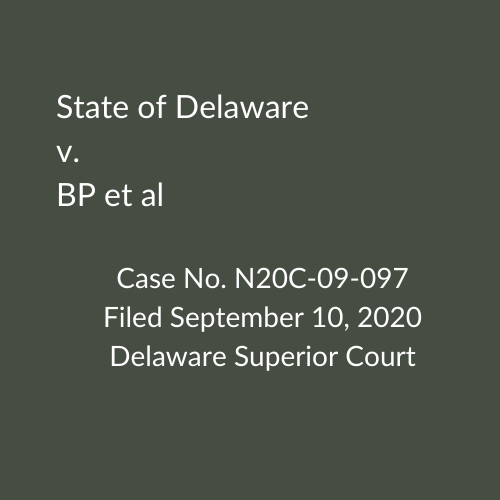 State of Delaware v. BP et al